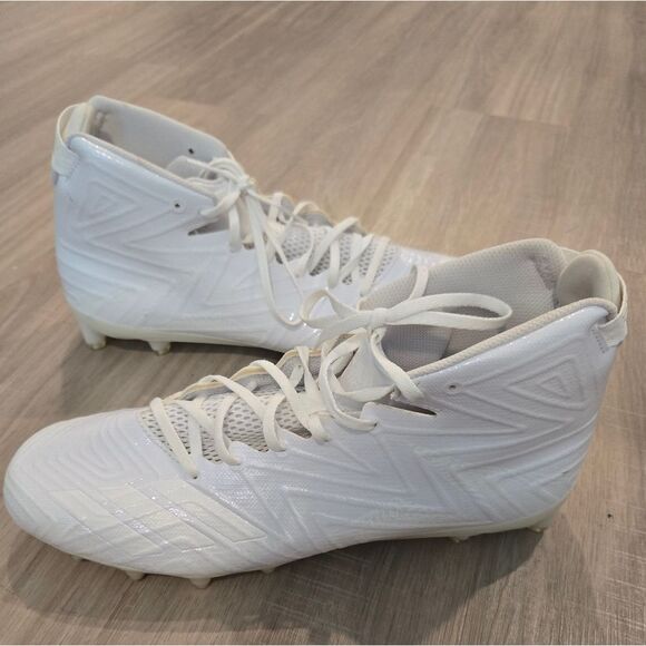 Adidas Men's Freak X Carbon Mid Football Shoe, White/White, 14 US - Picture 3 of 15